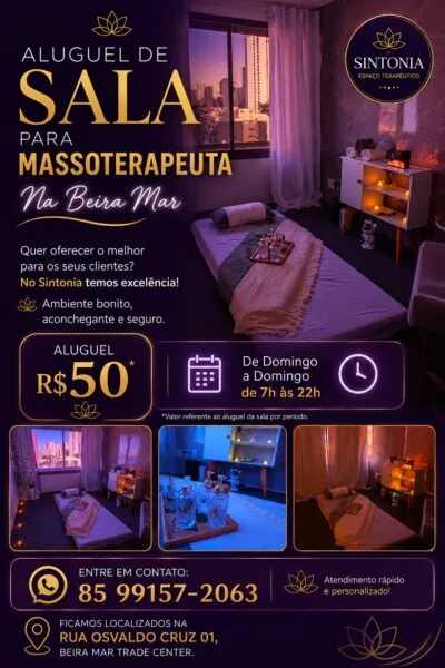 Aluguel de Sala para massoterapeuta na Beira Mar Fortaleza — Massagem em Fortaleza — foto 3